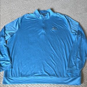 Blue Quarter-Zip Pullover by Johnnie-O
